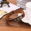 Triple Star Genuine Leather Bracelet - Zodeys