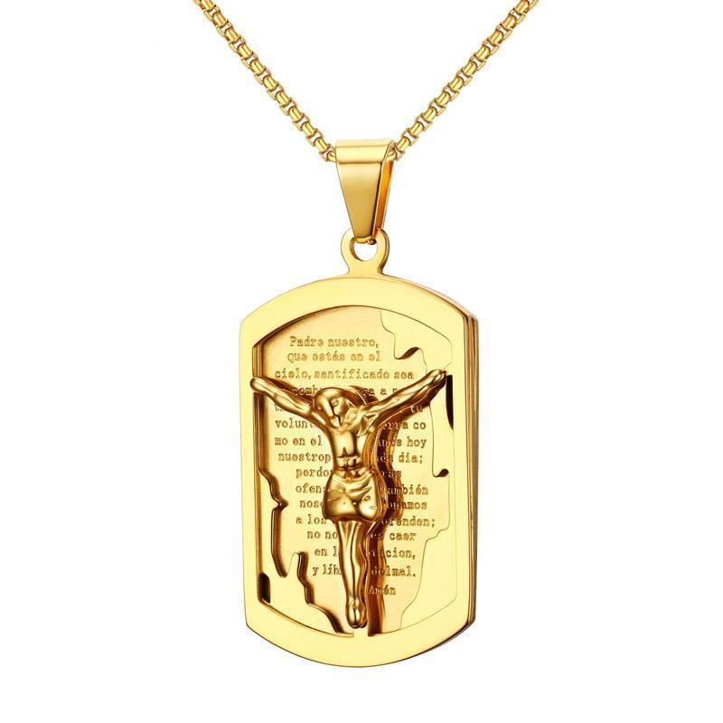 Spanish Bible Phrased Jesus 24" Necklace