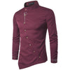 Men's Oblique Button-Up Casual Shirt - Zodeys
