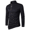 Men's Oblique Button-Up Casual Shirt - Zodeys