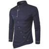 Men's Oblique Button-Up Casual Shirt - Zodeys