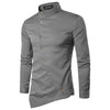 Men's Oblique Button-Up Casual Shirt - Zodeys