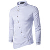Men's Oblique Button-Up Casual Shirt - Zodeys