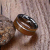 Polished Tungsten Carbide Wood Ring - Zodeys