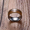 Polished Tungsten Carbide Wood Ring - Zodeys
