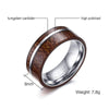 Polished Tungsten Carbide Wood Ring - Zodeys