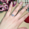 1.75ct Polished Austrian Crystal Rose Gold Ring - Zodeys