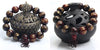 Engraved Sanskrit Rosewood Buddhist Prayer Beads Bracelet - Zodeys