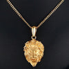 Gold Lion Head Pendant Necklace - Zodeys