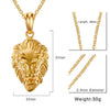 Gold Lion Head Pendant Necklace - Zodeys