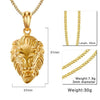 Gold Lion Head Pendant Necklace - Zodeys