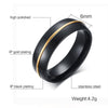 Dome Polished Gold Ark Stainless Steel Ring - Zodeys