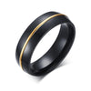 Dome Polished Gold Ark Stainless Steel Ring - Zodeys