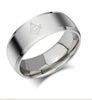 Brushed Stainless Steel & Titanium Masonic Band - Zodeys