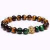 American Lion Natural Stone Tiger Eye Bracelet - Zodeys
