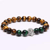 American Lion Natural Stone Tiger Eye Bracelet - Zodeys