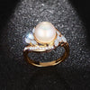 Creamy Pearl Gold Venus Ring - Zodeys