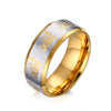Brushed Finish Steel Islamic Prayer Ring - Zodeys