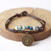 Ceramic Beads & Wax Rope Zodiac Bracelet - Zodeys