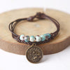 Ceramic Beads & Wax Rope Zodiac Bracelet - Zodeys