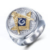 Gold Signet 316L Steel Masonic Ring - Zodeys