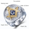 Gold Signet 316L Steel Masonic Ring - Zodeys