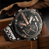 Large & Heavy Rose Gold & Full-Steel Watch - Zodeys