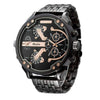 Large & Heavy Rose Gold & Full-Steel Watch - Zodeys