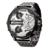 Large & Heavy Rose Gold & Full-Steel Watch - Zodeys