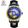 Matte Black Stainless Steel Mechanical Skeleton Watch - Zodeys