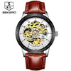 Matte Black Stainless Steel Mechanical Skeleton Watch - Zodeys