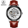 Matte Black Stainless Steel Mechanical Skeleton Watch - Zodeys