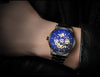 Matte Black Stainless Steel Mechanical Skeleton Watch - Zodeys