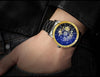 Matte Black Stainless Steel Mechanical Skeleton Watch - Zodeys