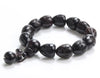 African Blackwood Engraved Sanskrit Beaded Prayer Bracelet - Zodeys
