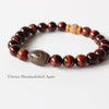 Tiger Eye Stone Tibetan Agate Beaded Bracelet - Zodeys