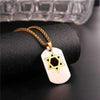 Star of David Dog Tag Pendant Necklace