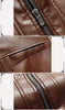 Men's Thick Winter Leather Suede Jacket - Zodeys