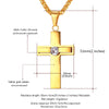 Premium Thick Rhinestone Cross Necklace - Zodeys