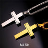 Premium Thick Rhinestone Cross Necklace - Zodeys