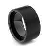 High Polish Tungsten Carbide Matte Black Ring - Zodeys