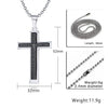Stainless Steel España Bible Prayer Cross Necklace