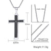 Stainless Steel España Bible Prayer Cross Necklace