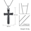 Stainless Steel España Bible Prayer Cross Necklace