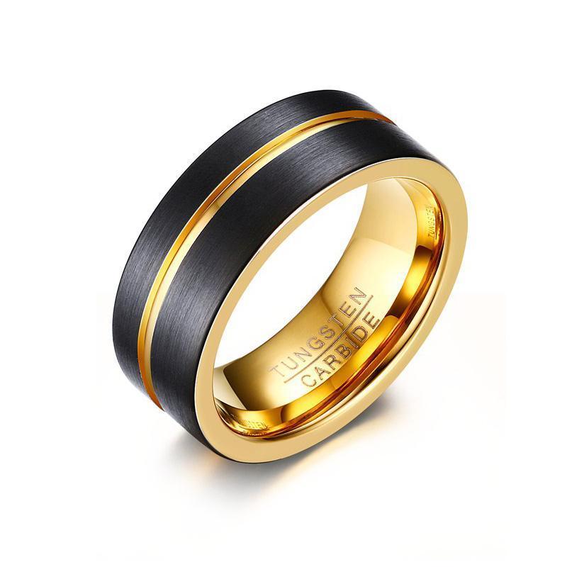Gold River Black Tungsten Carbide Ring - Zodeys