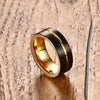 Gold River Black Tungsten Carbide Ring - Zodeys