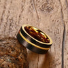 Gold River Black Tungsten Carbide Ring - Zodeys