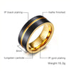 Gold River Black Tungsten Carbide Ring - Zodeys