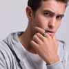 Ocean's Grey Carbon Fiber Tungsten Carbide Band