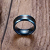 Ocean's Grey Carbon Fiber Tungsten Carbide Band